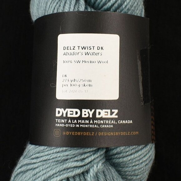 Dyed by Delz Twist DK Yarn 100% SW Merino Wool Abadors Waters - Picture 3 of 3